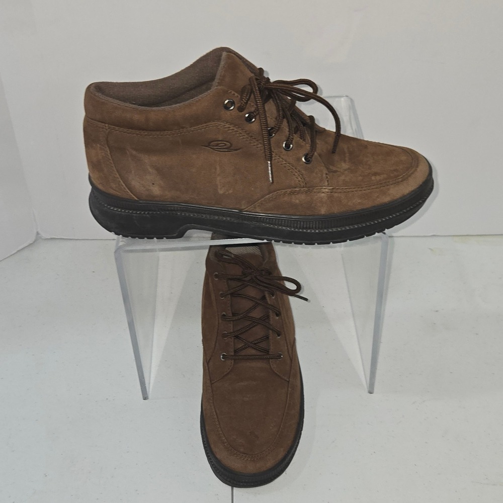 Easy Spirit Womens 8.5 M Brown Lace Up Ankle Boots Comfort Walking Shoes